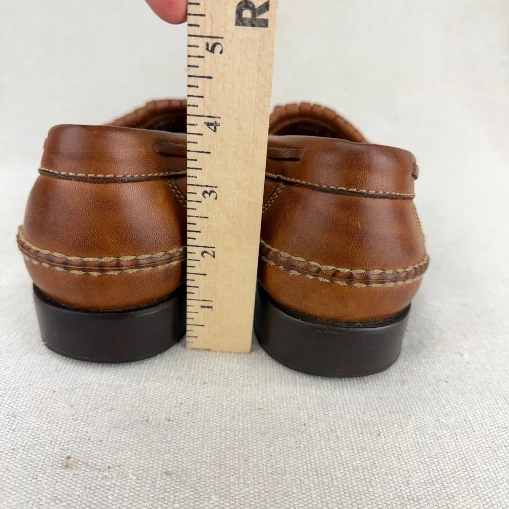 Bostonian Stadium Mens Tan Leather Tassel Kiltie Loafers Size 9 M 21623 Brazil